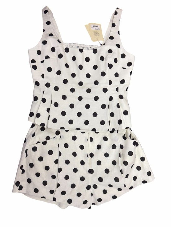 Posse Pants - P15 Posse Rosalie polka-dot linen top & Shorts